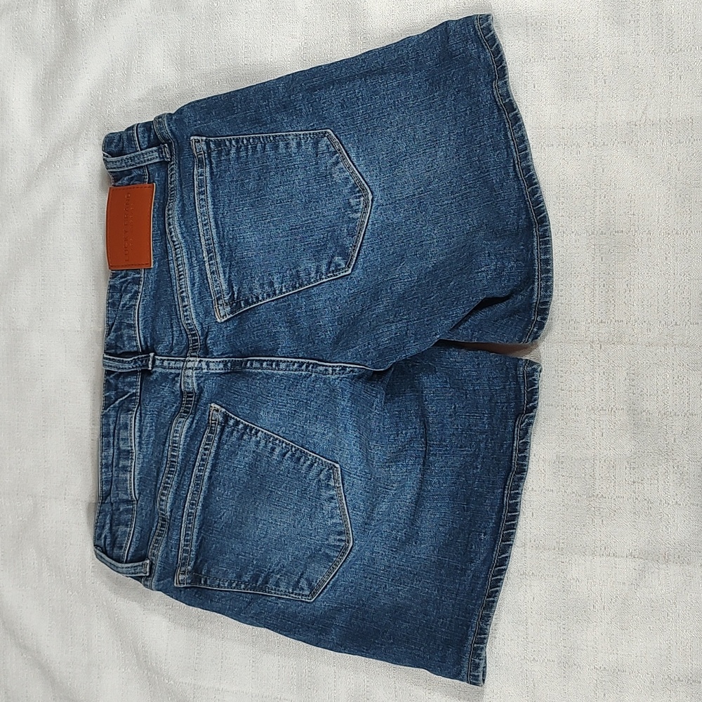 Lucky Brand The Roll Up Denim Jean Shorts Summer Womens Size 4/27 - Picture 2 of 10